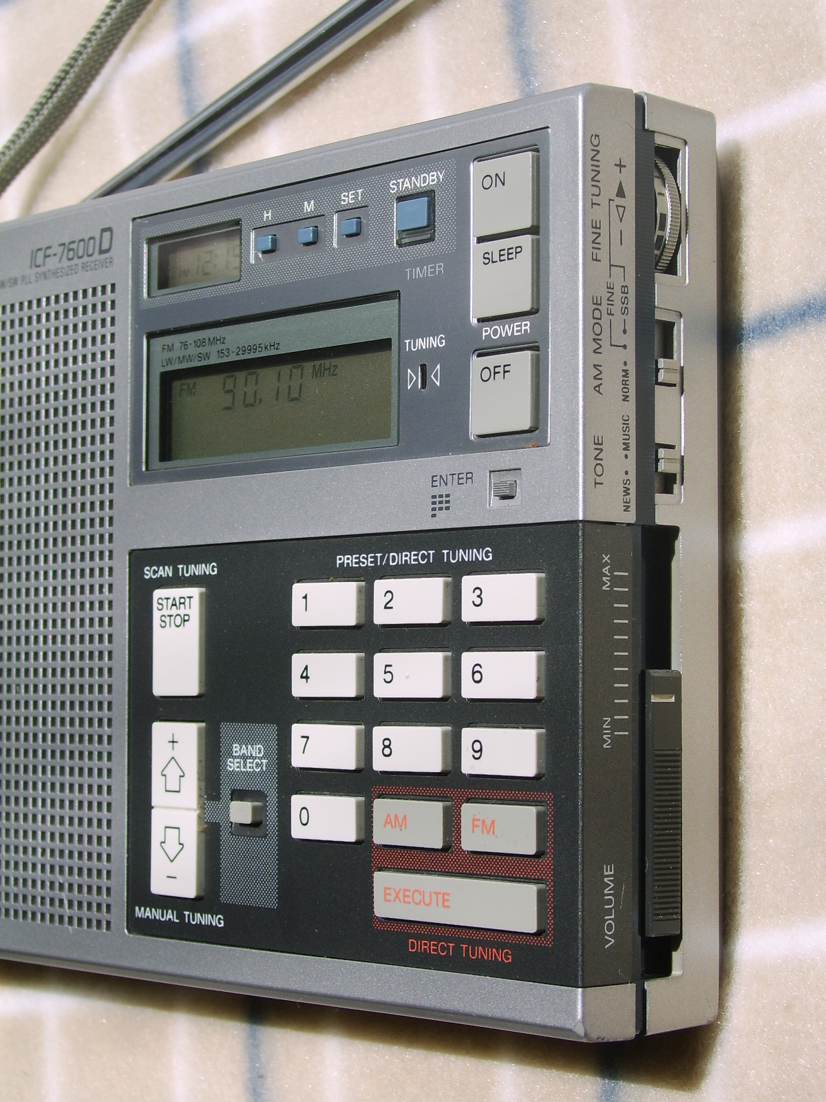 SONY ICF-7600D World Band Radio